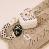 Контейнер для пустушок BIBS STUDIO Polka Ivory Black
