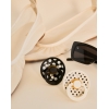 Пустышка BIBS STUDIO COLOUR Polka Latex Round Ivory / Black (2 шт.)