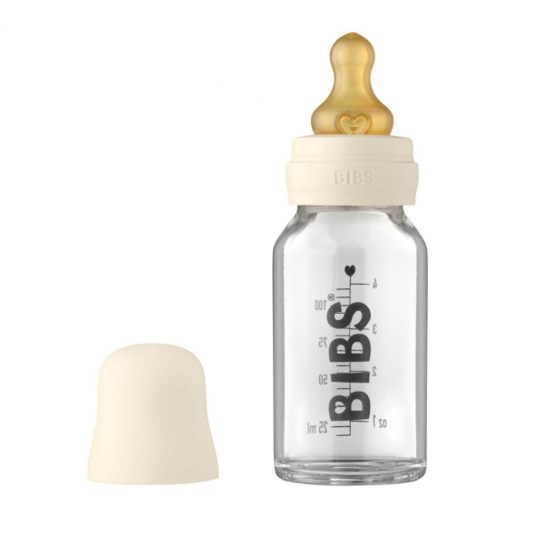 Стеклянная бутылочка BIBS Ivory