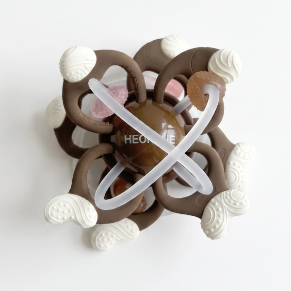 Силиконовый прорезыватель HEORSHE Galaxy Brown